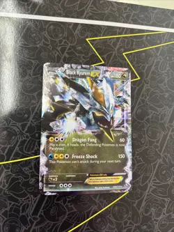 Pokemon TCG Black Kyurem EX 100/113 Legendary Treasures Ultra Rare Holo Card - Image 1