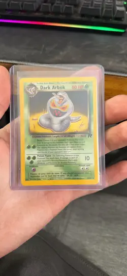 Pokemon Dark Arbok Rare W Stamped Team Rocket 19/82 Regular 60 HP Card - Image 1