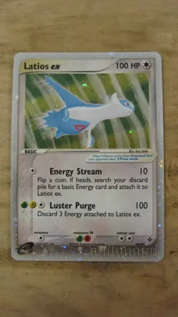 Latios ex 94/97 Rare Holo SWIRL Vintage Pokemon Card EX Dragon 2003 Pokemon - Image 1