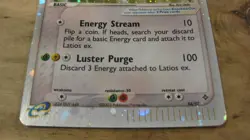 Latios ex 94/97 Rare Holo SWIRL Vintage Pokemon Card EX Dragon 2003 Pokemon - Image 3