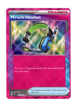 Miracle Headset 183/191 ACE SPEC Rare Holo Pokemon TCG Surging Sparks Card - NM - Image 1