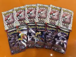 Pokemon Booster Pack Lot (151 & Destined Rivlals 6 Of Each) - Image 1