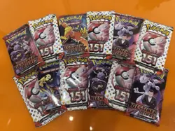 Pokemon Booster Pack Lot (151 & Destined Rivlals 6 Of Each) - Image 2