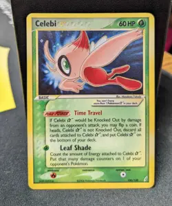 Pokemon Crystal Guardians - Celebi Gold Star 100/100 - Holofoil - HP - Image 3