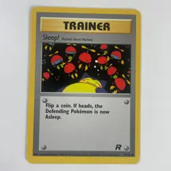 Sleep! 79/82 Team Rocket Unlimited Common Pokemon Moderate Play+ - Image 3
