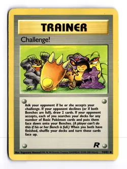 Challenge! 74/82 Team Rocket (Unlimited) Uncommon Pokemon Heavy Play+ - Image 1