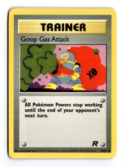 Goop Gas Attack 78/82 Team Rocket (Unlimited) Common Pokemon Moderate Play+ - Image 1