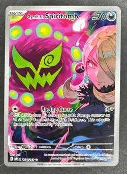 Pokemon Cynthia’s Spiritomb 244/217 Illustration Rare Holo ME Ascended Heroes NM - Image 1