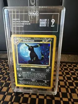 2001 Pokemon Neo Discovery Umbreon Holo #13/75 TAG 9 Mint - Image 1