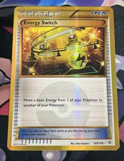 2015 Pokemon Roaring Skies Energy Switch (Secret Rare) Lightly Played No.109 - Image 1