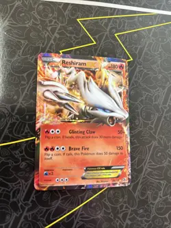 Pokemon Reshiram EX Ultra Rare Holo Legendary Treasures 29/113 180 HP - Image 1