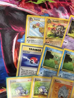 24x Vintage Pokemon Lot - 1st Edition Fossil Commons + Jungle & Rocket MP/HP - Image 5