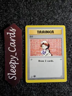 Pokemon TCG | Bill 91/102 | Base Set 1st Edition | PL - Image 1
