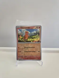Charmander - 004/165 - Pokemon 151 EB GAMES Stamp - Sealed Promo - Pokemon - Image 1