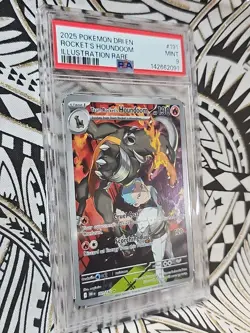 2025 POKEMON DESTINED RIVALS IR#191 TEAM ROCKET'S HOUNDOOM PSA 9 MINT (091) - Image 4