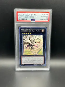 Yugioh PSA 10 GEM JAPANESE No C39 Utopia Ray Victory JOTL-JP048 Ghost Rare #4193 - Image 1