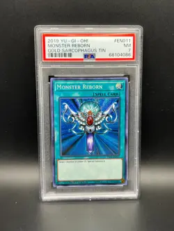 Yugioh PSA 7 NM Monster Reborn TN19-EN011 Secret Rare Limited Edition 2019 #4086 - Image 1