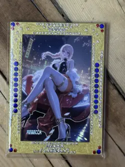 One Piece CCG Goddess Rebecca Metal Card - Sexy Red Car Pose /133 - Image 1
