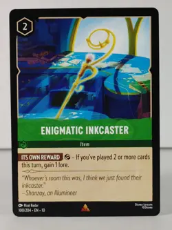 Enigmatic Inkcaster - Rare - LORCANA - Whispers in the Well - #100 -D - Image 1