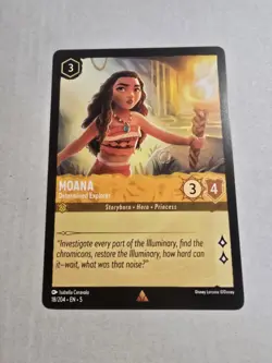 Moana - Determined Explorer 18/204 Rare Shimmering Skies Disney Lorcana TCG - Image 1