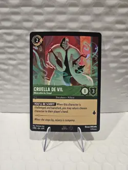2022 Lorcana D23 Expo Cruella de Vil - Miserable As Usual - Promo - NM - Image 1