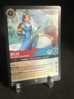 Belle Mechanic Extraordinaire 126/204 Super Rare COLD FOIL Disney Lorcana - Image 3