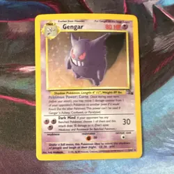 Pokemon Gengar 5/62 Fossil Holo Rare Wizards 1999 80 HP Psychic Card - Image 1