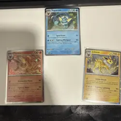 Pokemon Flareon Vaporeon Jolteon SVP 167 168 169 Prismatic Evolutions Promo Card - Image 1