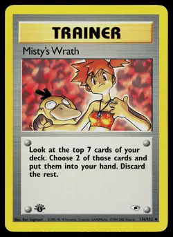 Pokemon Card - Misty's Wrath 1st Edition Gym Heroes 114/132 Uncommon - Image 1