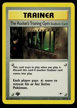 Pokemon Card - The Rocket's Training Gym 1st Edition Gym Heroes 104/132 Rare - Image 1