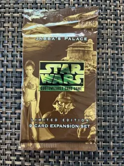 x1 Star Wars CCG Jabba’s Palace Trading Cards 1998 Decipher Sealed Booster Pack - Image 1