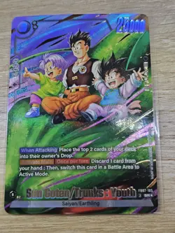 Son Goten/Trunks Youth FB07-105 Alternate Art Wish For Shenron Dragon Ball Card - Image 1