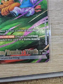 Son Goten/Trunks Youth FB07-105 Alternate Art Wish For Shenron Dragon Ball Card - Image 5
