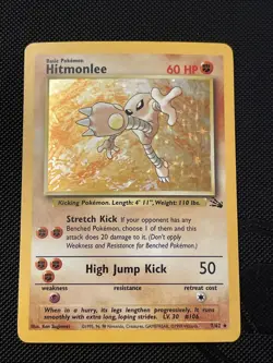 Pokemon Hitmonlee Halogram Vintage 7/62 Rare 1999 Very Nice Card - Image 1