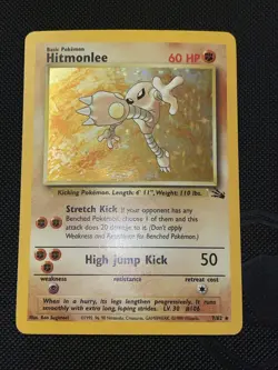 Pokemon Hitmonlee Halogram Vintage 7/62 Rare 1999 Very Nice Card - Image 2