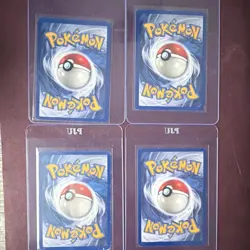 Pokemon Base Set Wizards Ditto Clefairy Doll Wigglytuff Trader Lot 4 Cards - Image 2