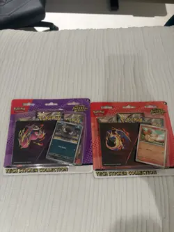 Pokemon Ascended Heroes Tech Sticker Collection Gastly & Charmander Cards - Image 1