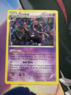 Crobat Cosmos Holo Rare 33/119 XY Phantom Forces Pokemon Card - Image 1