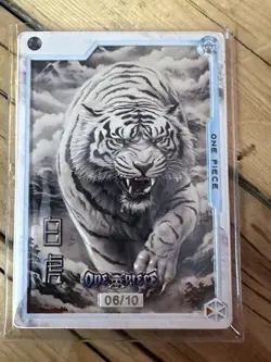 One Piece CCG Goddess Rebecca Metal Card - Bamboo Hat Flute & Tiger /10 - Image 2