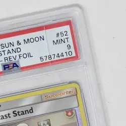 2019 Hidden Fates PSA 9 Blane's Last Stand Reverse Holo Sun & Moon Pokemon Card - Image 4
