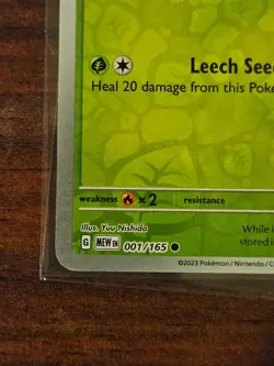 Bulbasaur 001/165 Scarlet & Violet 151 Stamped Promo Card (Best Buy) OPENED - Image 3