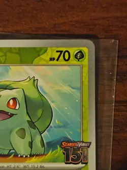 Bulbasaur 001/165 Scarlet & Violet 151 Stamped Promo Card (Best Buy) OPENED - Image 5