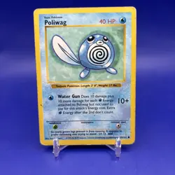 Poliwag Base Set 59/102 Pokemon TCG Trading Card Game 1995 1996 1997 Tadpole - Image 1