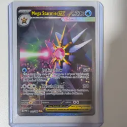 Mega Starmie EX 118/088 Rare Holo Pokemon TCG Card 330 HP Jetting Blow Beam - Image 1