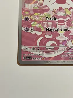 Slurpuff 236/217 ASC Full Art Rare Holo Fairy Pokemon Card 2026 - Image 5