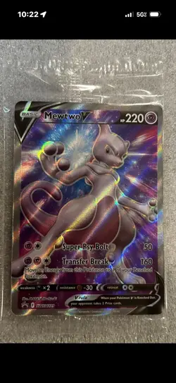 Pokemon Card - SEALED Mewtwo V SWSH229 Black Star Promo - Image 1