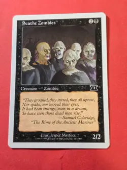 1999 Magic The Gathering Classic Sixth Edition #154 Scathe Zombies, C, NF, cd1 - Image 1