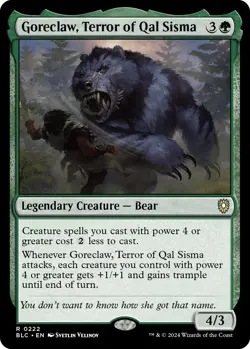 MTG Goreclaw, Terror of Qal Sisma [Bloomburrow Commander] Near Mint Magic - Image 1