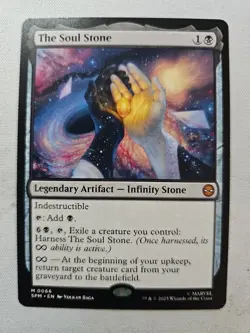 MTG The Soul Stone Marvel's Spider-Man SPM 0066 Mythic Rare Black Artifact - Image 1