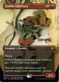 Goblin Chieftain BORDERLESS Special Guests Magic MTG NM - Image 1